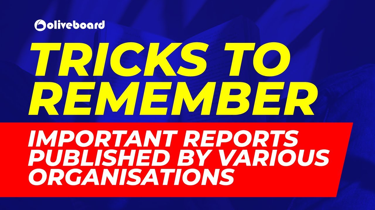 Tricks to Remember Reports Published by Various Organisations | Banking Awareness | SBI Clerk Mains