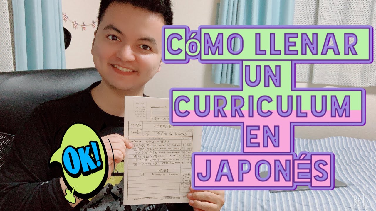 Llenar un curr&iacute;culum en JAPON&Eacute;S