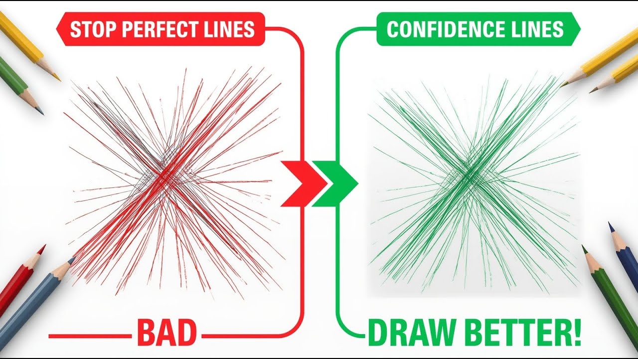 Stop Trying to Draw Perfect Lines | Line Art Tips for Better Drawing (Tutorial)