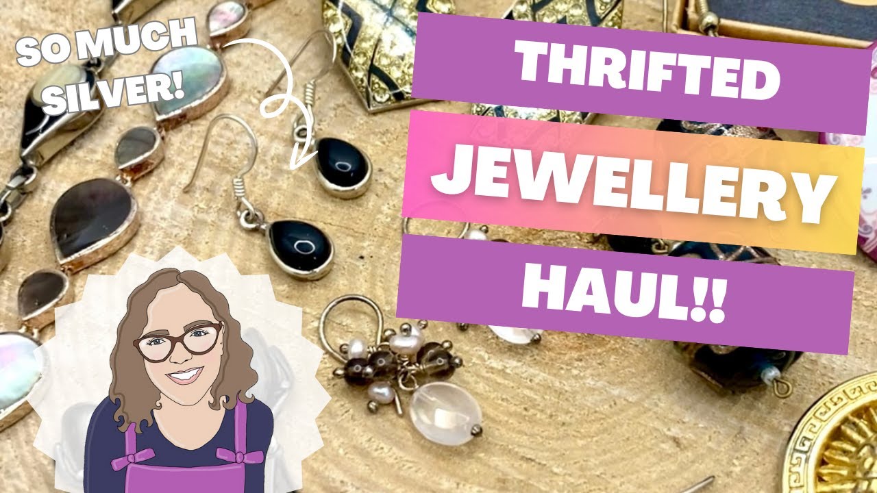 Who Priced This Silver?! Epic Thrifted Haul Of Sterling and Costume Jewellery From UK Charity Shops!