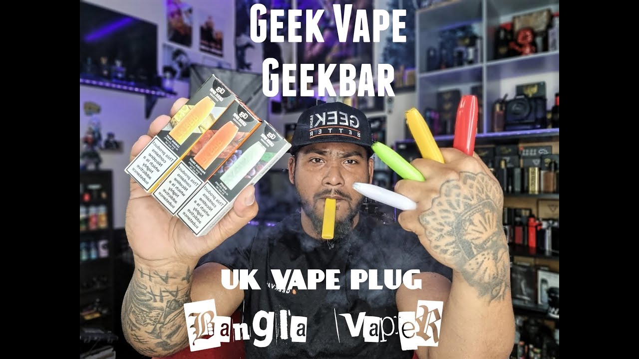 New Geekbar Flavours, Geek Vape, UK vape Plug. Best disposable pods 2021. Best starter vapes.