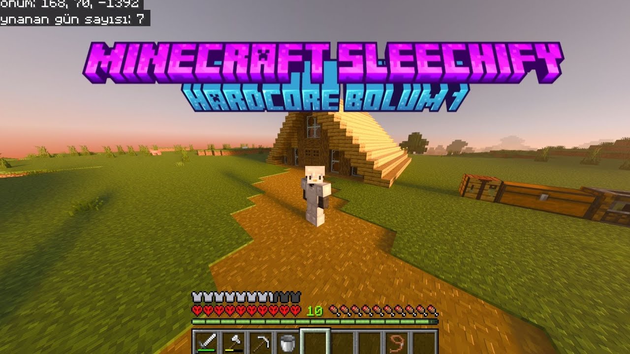 MINECRAFT HARDCORE  MINIK BASLANGIC BOLUM 1