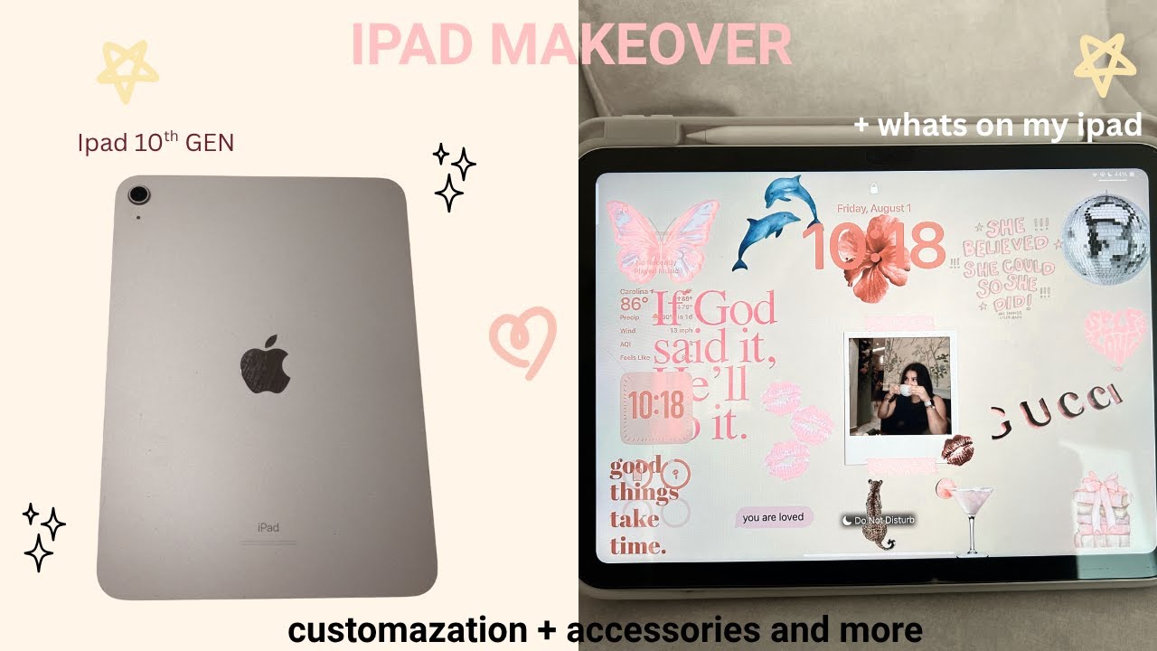IPad 10th gen makeover and whats on my iPad | customization, accessories and more✨