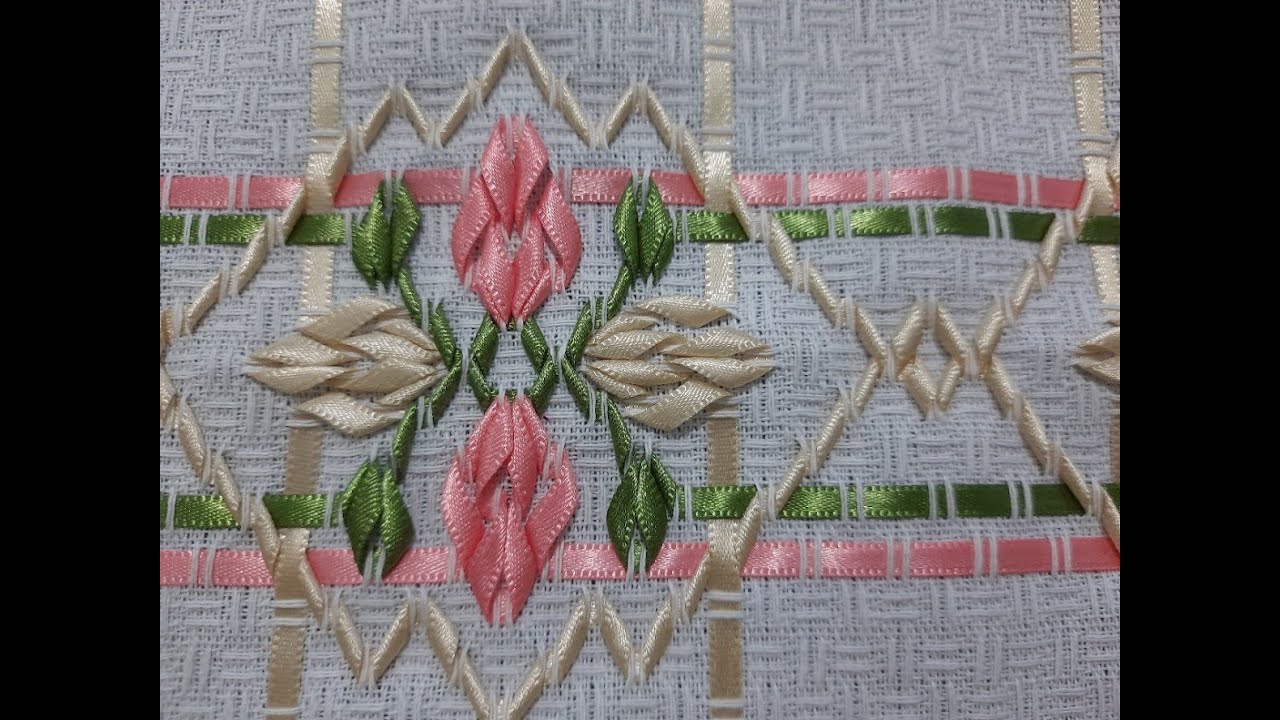 Vagonite de fitas_ flores_ passo a passo_ modelo 204