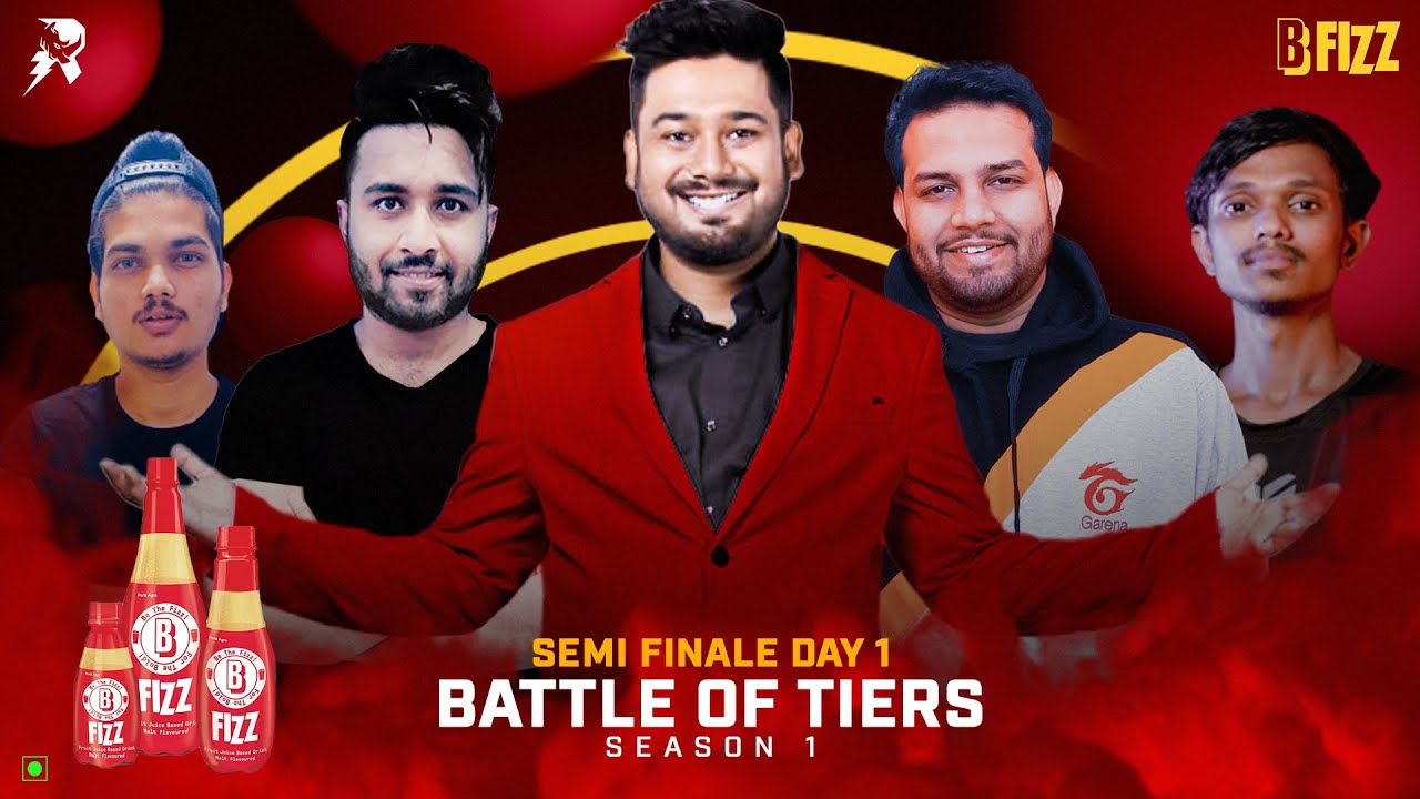 Battle of Tiers | Semi Finals 1 powered by B Fizz - Garena Free Fire #totalgaming #gyangaming
