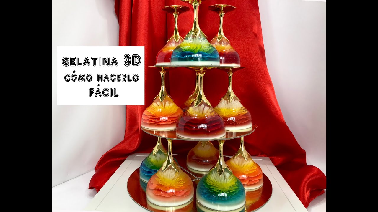 3D gelatina flores Como elaborar , 3d jelly, 3dzele, jelatinis momzadeba qartulad, 3D želė torta