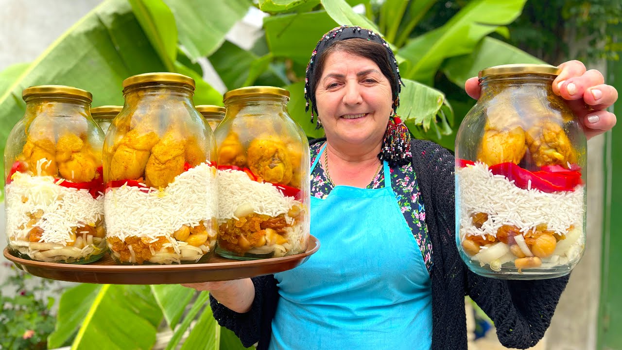 Приготовление Плова с Курицей в Стеклянной Банке: Простой и Быстрый Рецепт Риса от Бабушки!