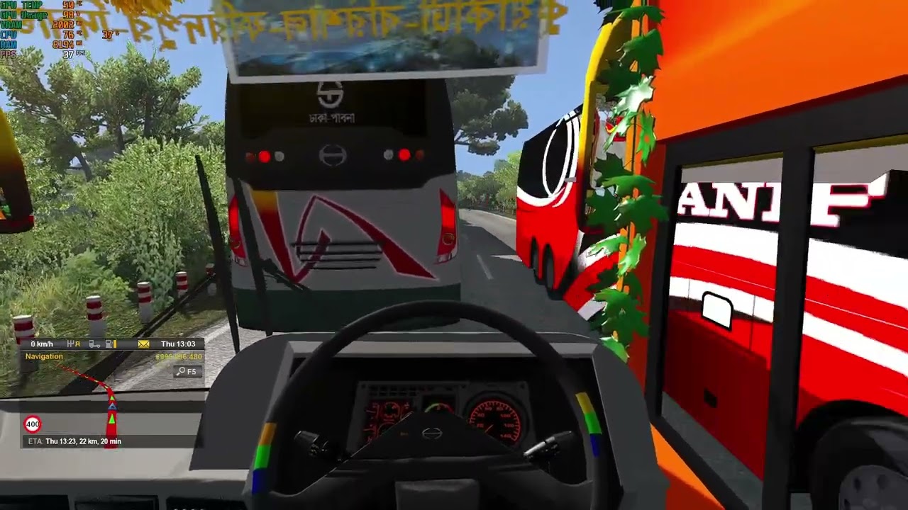 ETS 2 Bhanga to Barisal Part 2 MBD V6 Map With Graphics mod by KASS   Made with Clipchamp