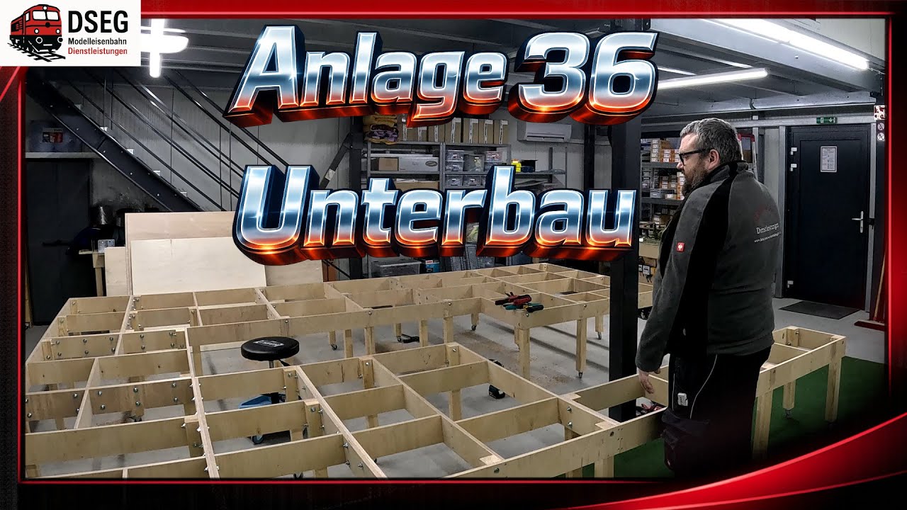 Kundenanlage Nr. 36 Teil 2 – Märklin C Gleis Unterbau Grundfläche ca 12 m²
