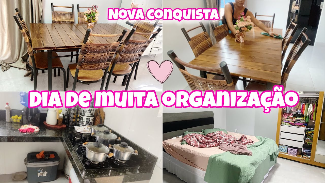NOVA CONQUISTA/ DIA DE MUITA ORGANIZAÇÃO/ CASA FICOU LIMPINHA 