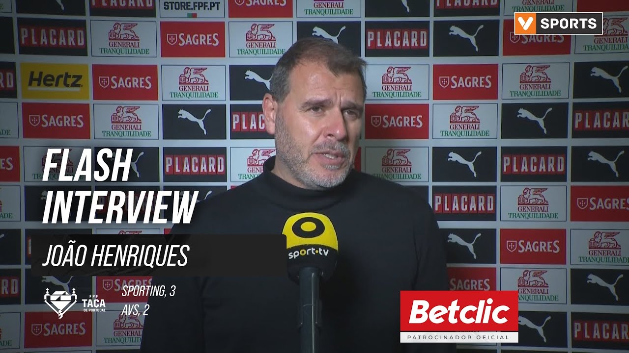 Taça de Portugal (Quartos de Final) | Sporting 3-2 AVS: Flash Interview João Henriques