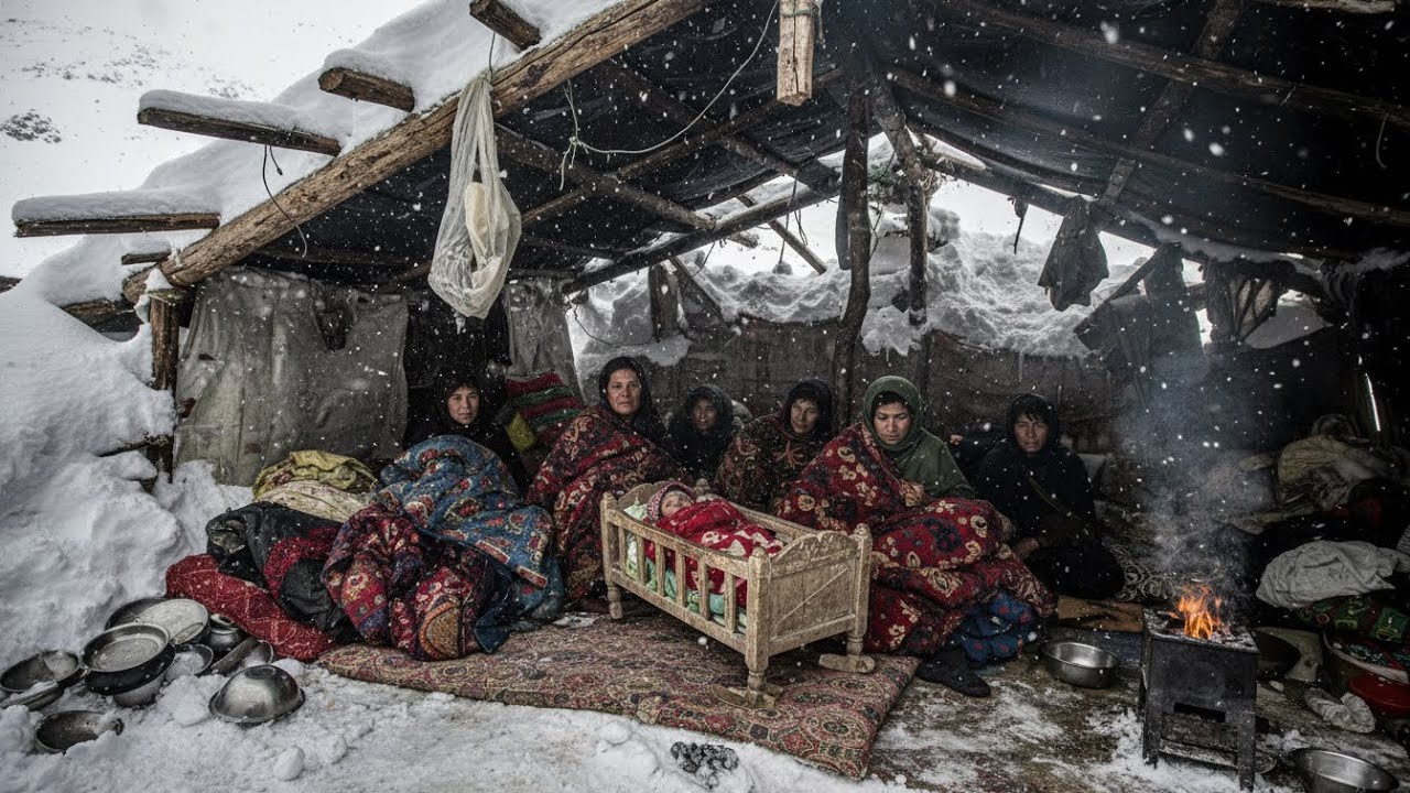 Afghanistan Ice Village Family Survival | Living in Frozen Mountain Documentary