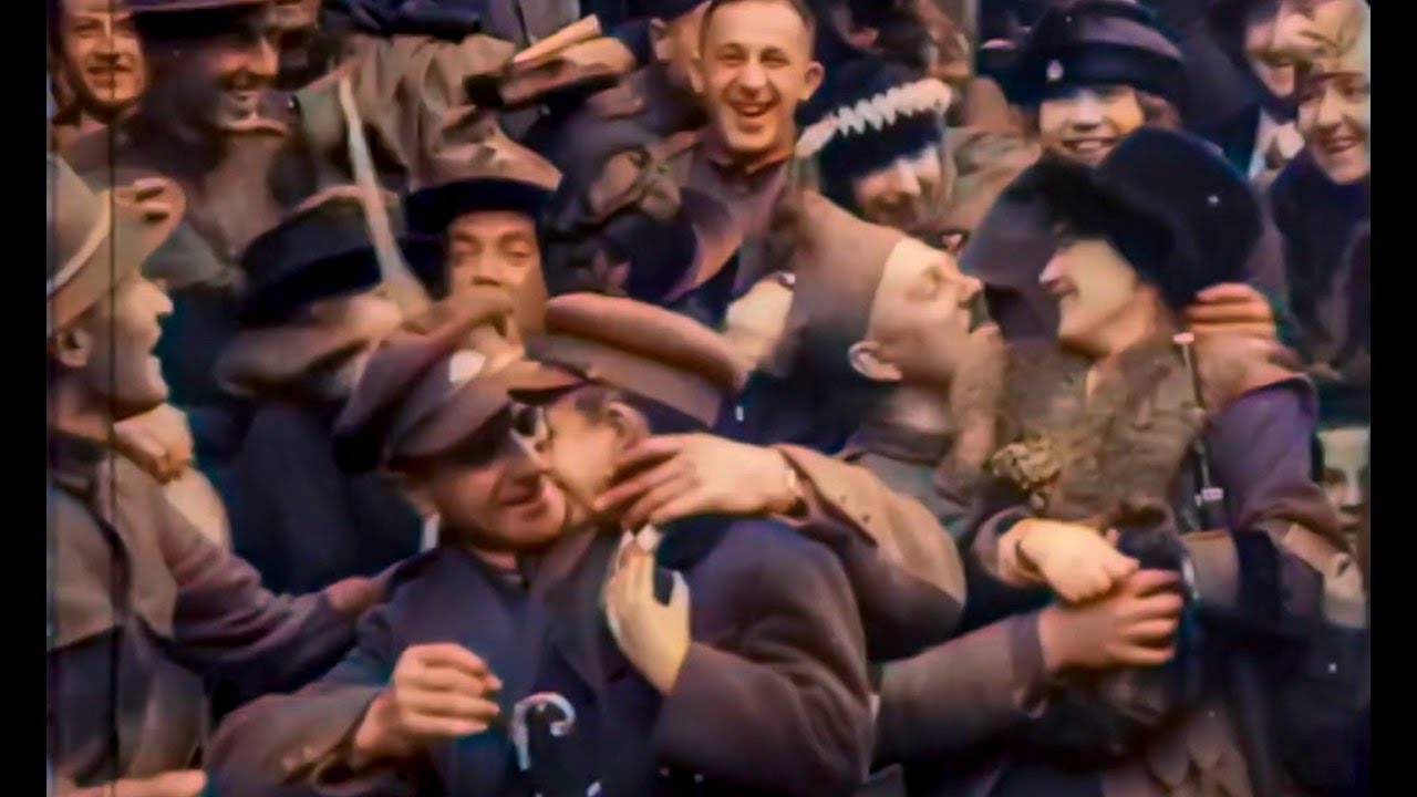 LAST DAY OF WW1 Armistice Day France 1918 - 4K in color