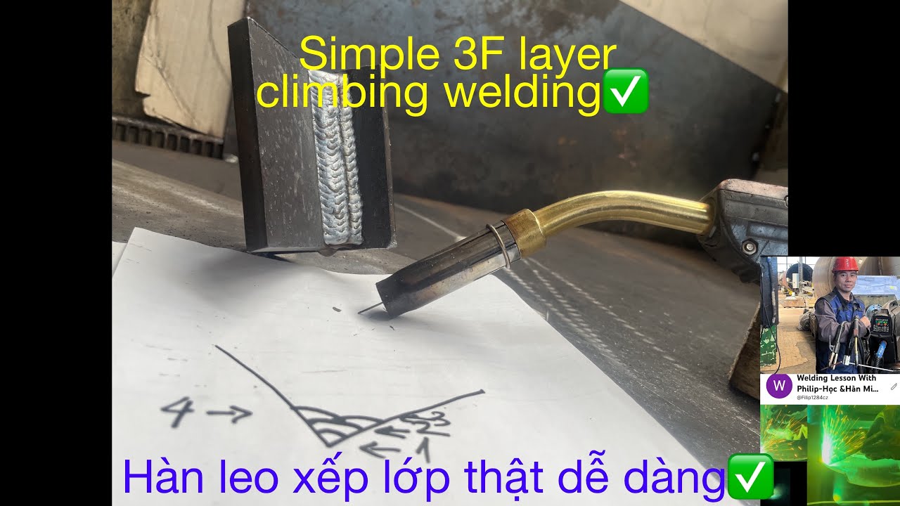 (welding climb) 3F is extremely easy for beginners.. (hàn leo)3F cực dễ cho người mới