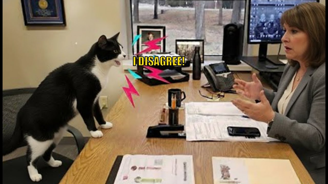 When Your Cat Disagrees With You 😹🗣️