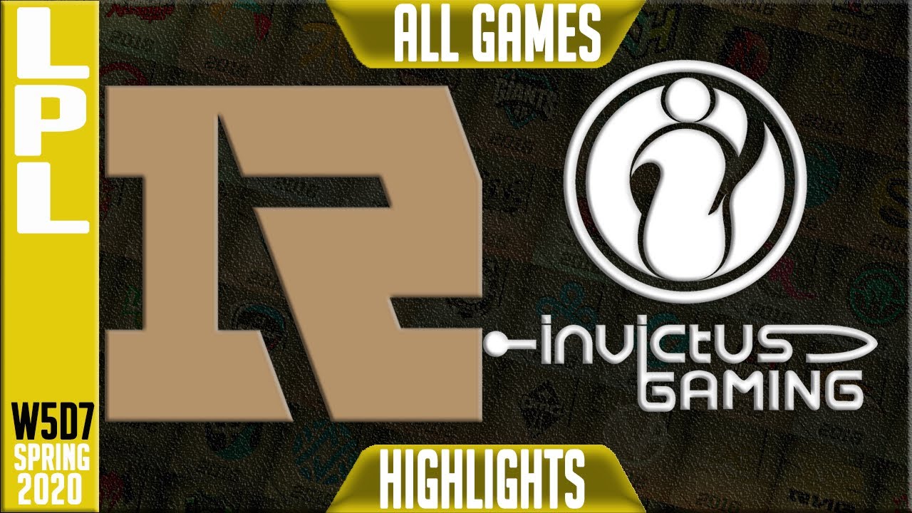 RNG vs IG Highlights ALL GAMES | LPL Spring 2020 W5D7 | Royal Never Give Up vs Invictus Gaming
