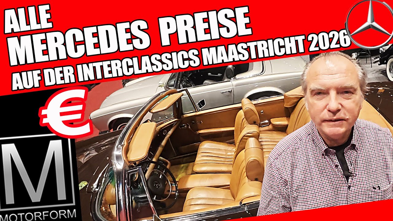 Alle Mercedes Angebote auf der InterClassics Maastricht 2026