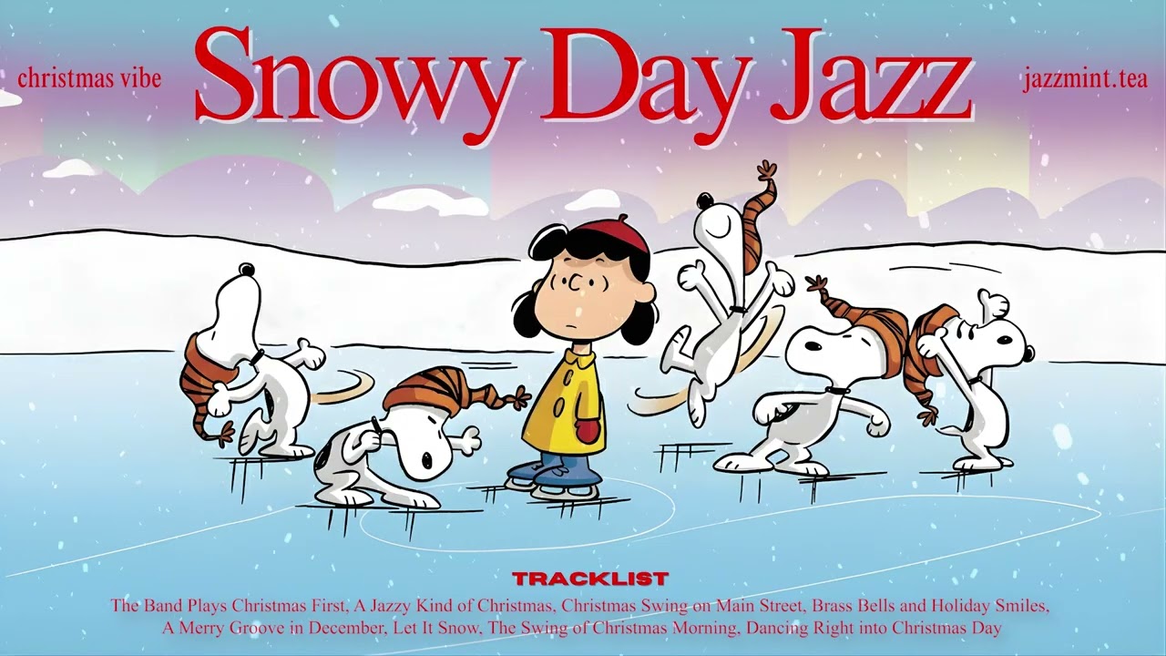 [𝗽𝗹𝗮𝘆𝗹𝗶𝘀𝘁] Happy Classic Oldies Jazz for a Snowy Morning ❄️✨ Snoopy, Snowflakes, and Soft Music