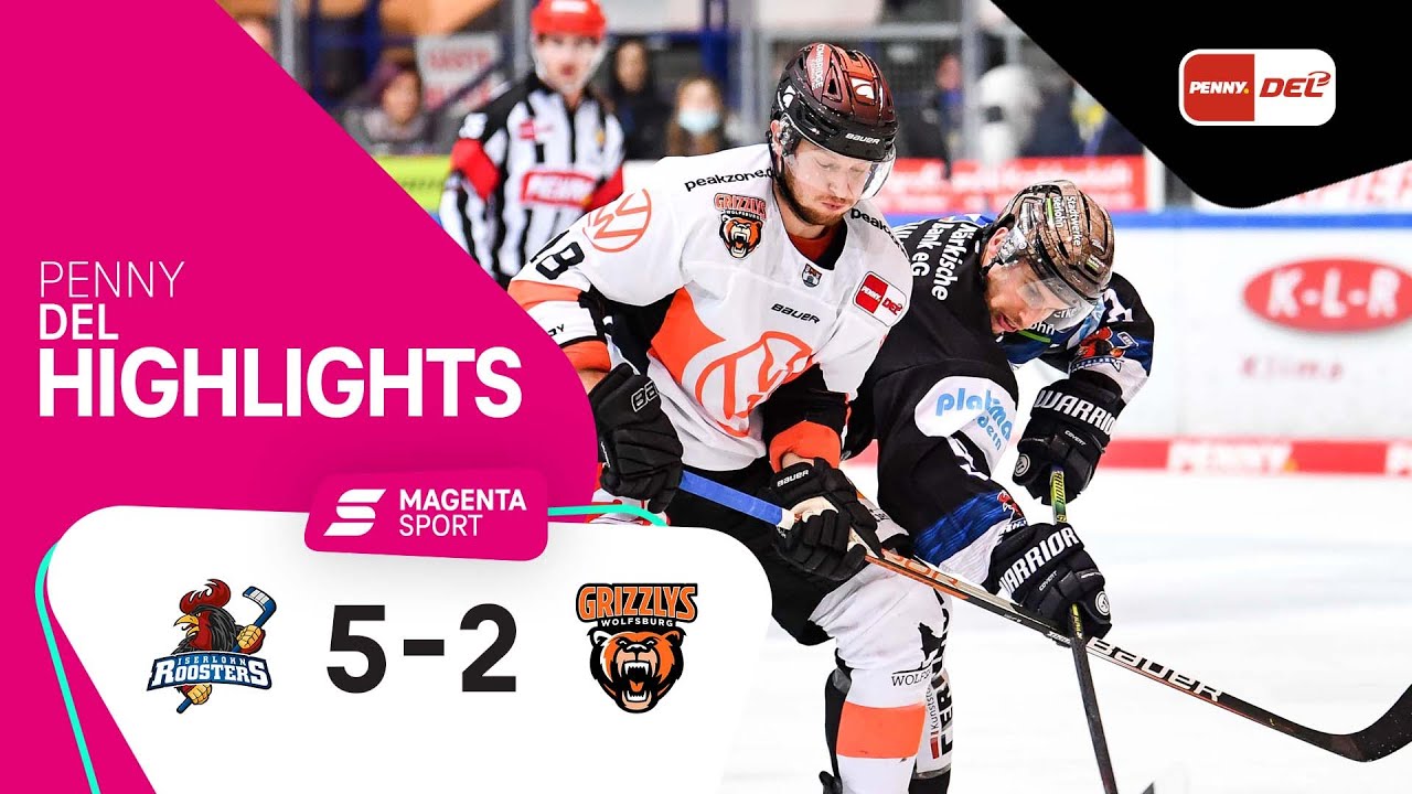 Iserlohn Roosters - Grizzlys Wolfsburg | 15. Spieltag, 2021/2022 | MAGENTA SPORT