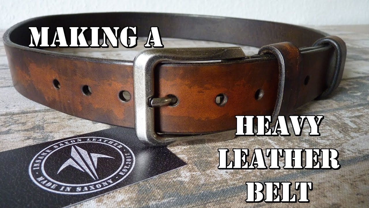 Making a heavy Leather Belt | Herstellung eines schweren Ledergürtels | ISL