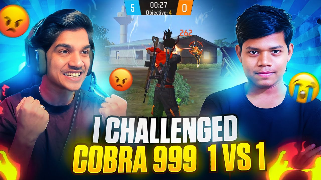 0 - 5 🤬 AGAINST COBRA 999🤣😂 | 1 vs 1🔥| I CHALLENGED HIM😱 | FREE FIRE TELUGU #dfg #freefire