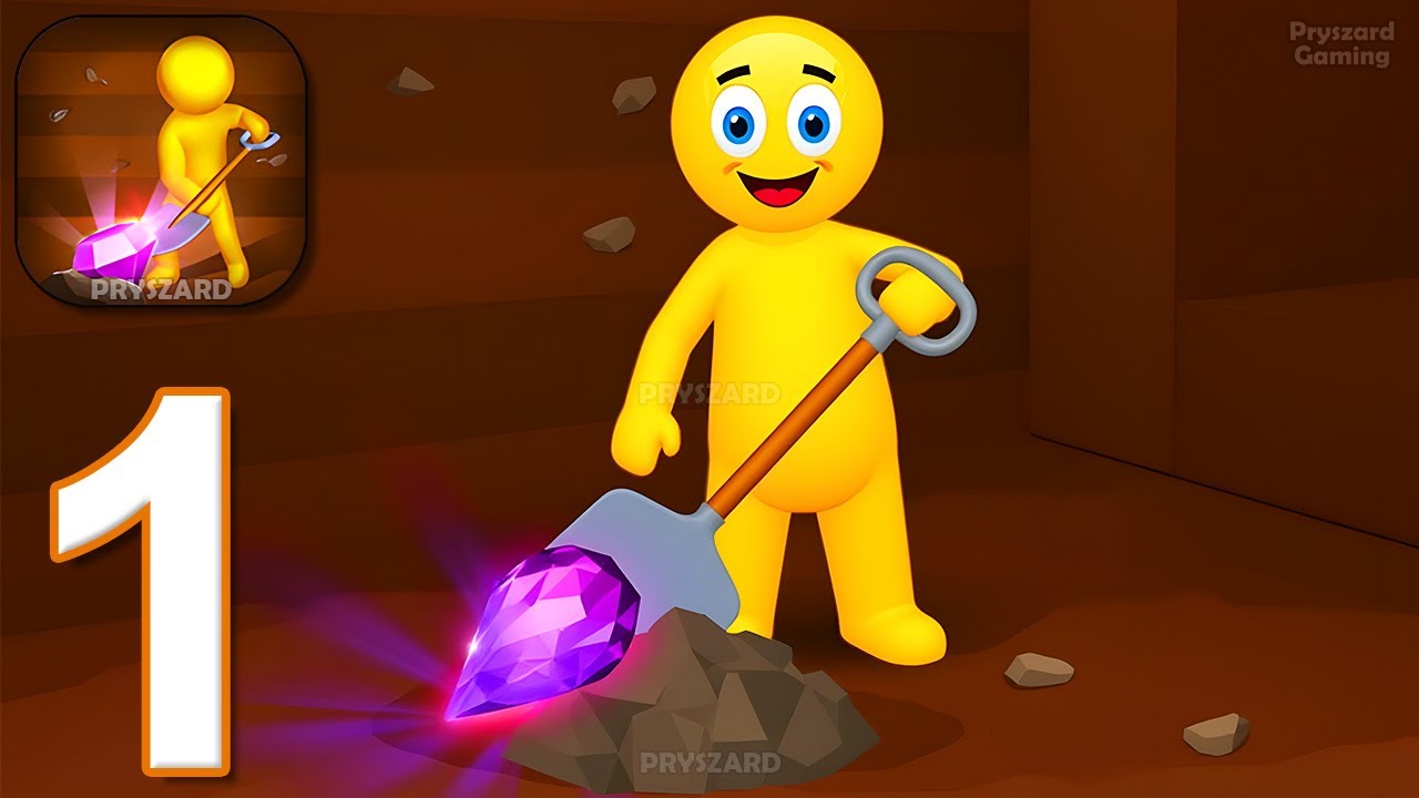 Digging Universe - Gameplay Walkthrough Part 1 - Mining And Crafting Adventure (iOS, Android)