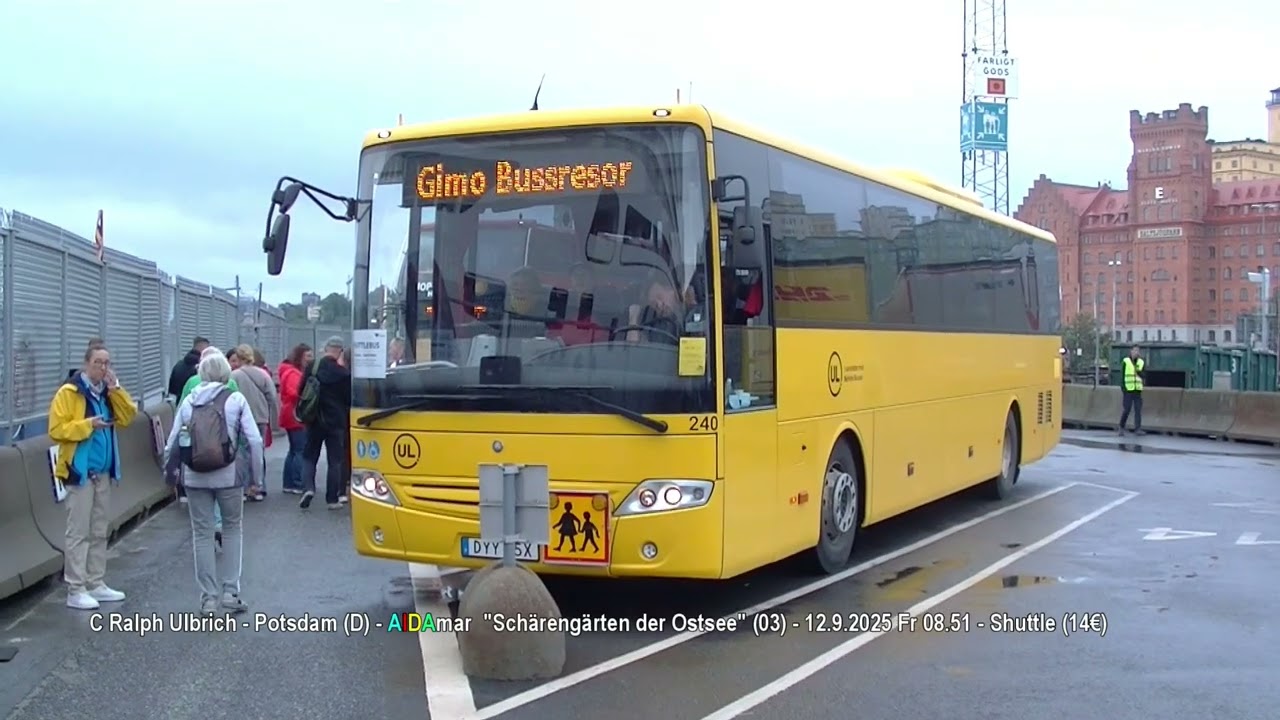 AIDAmar Schärengärten (03) 12.9.2025 Schären & Stockholm mit Shuttlebus