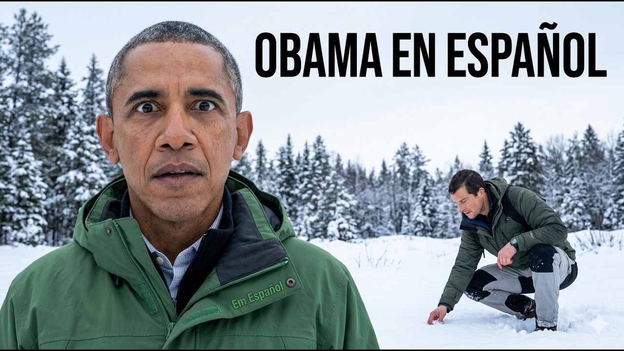 El presidente más fuerte del mundo Barack Obama contra los glaciares de Alaska