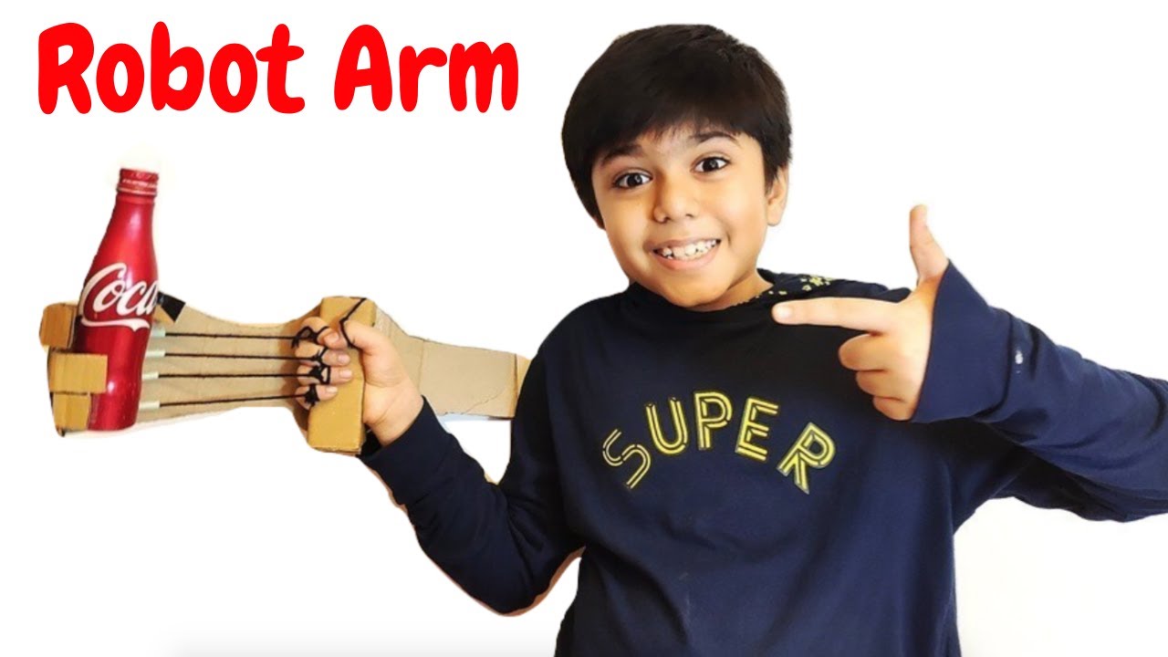 How to Make a Simple Robot Arm From Cardboard | DIY