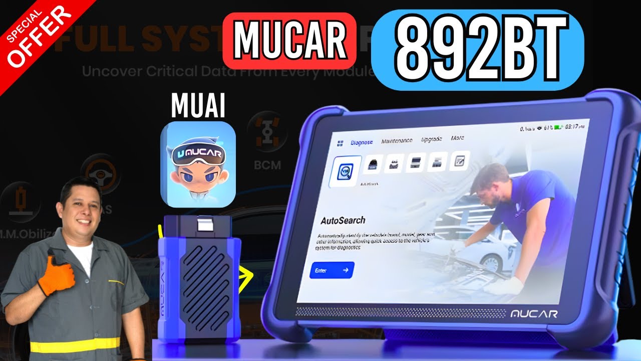 MUCAR 982BT 🔥 Escáner Profesional con IA | ¿Vale la Pena en 2026? Review Completa