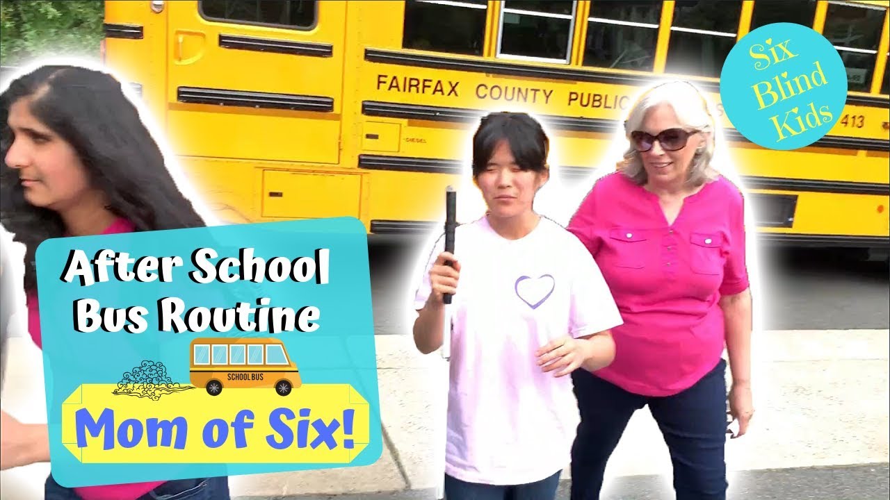 Mom And 6 Kids - After School Bus Routine, Bus Numbers, and Autism
