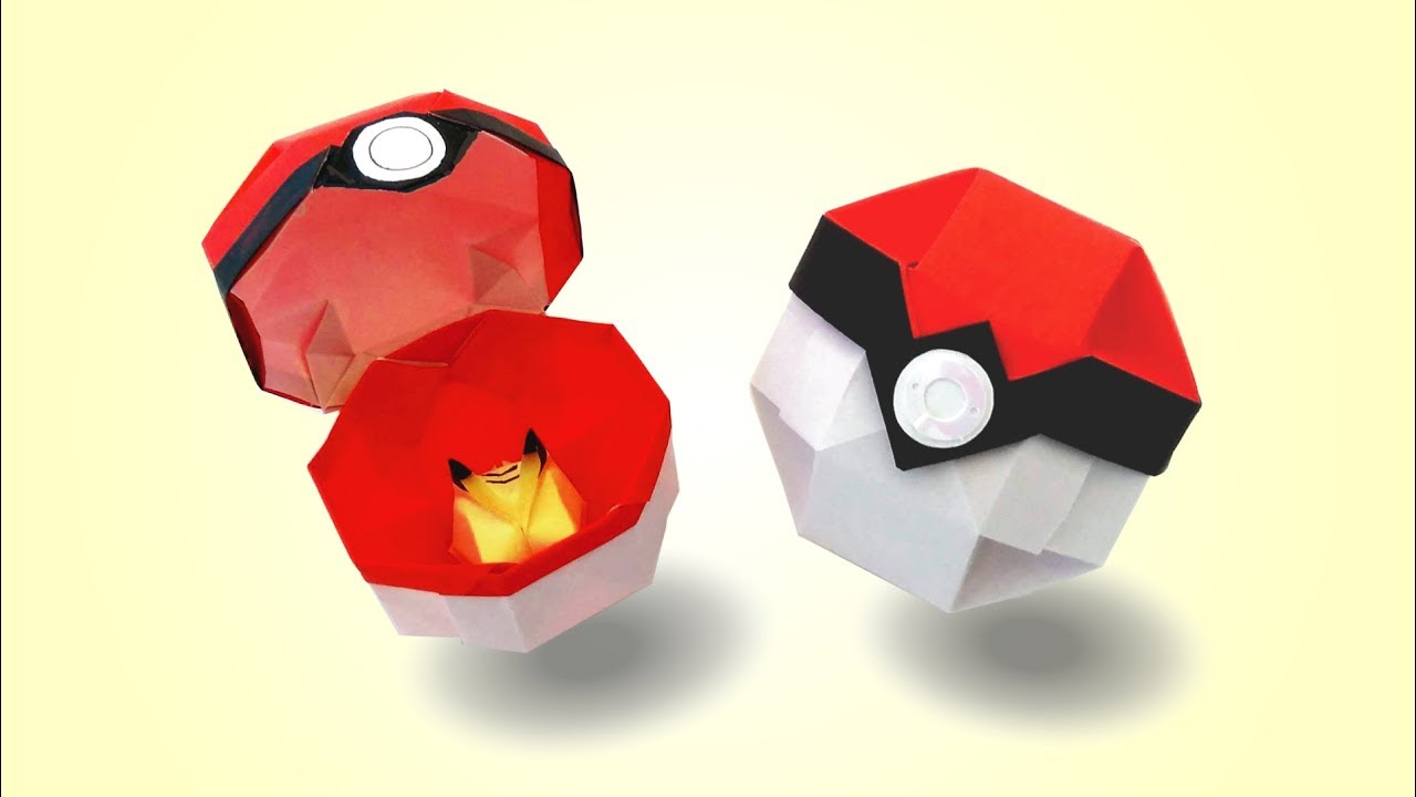 折り紙 モンスターボール⚡️ Origami Monster Ball
