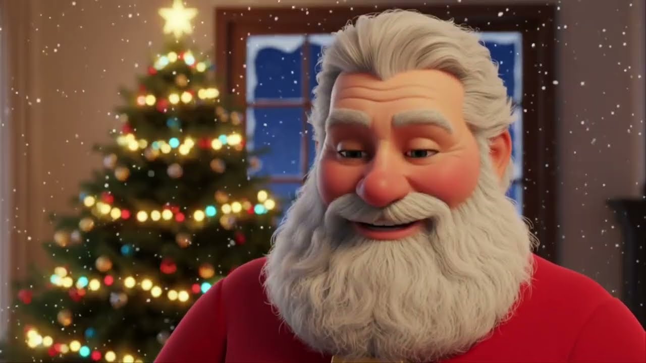 Santa Song 🎅 | Merry Christmas Song for Toddlers | Christmas Music (Ages 1–3)