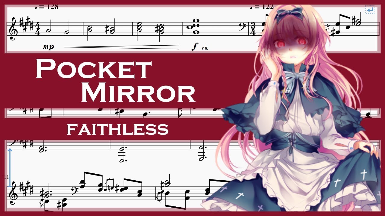 Pocket Mirror - faithless [Piano Sheet Music]