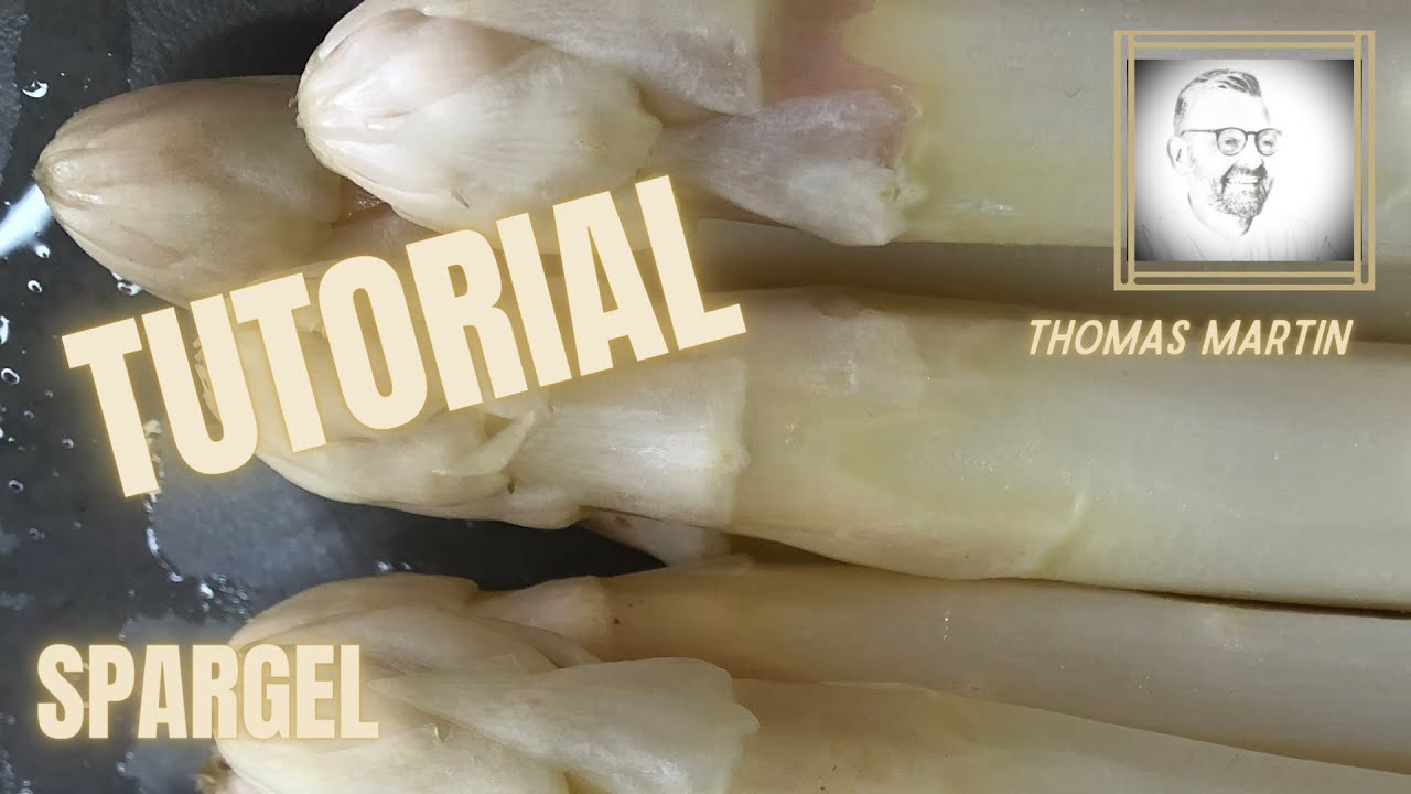 Frischen Spargel erkennen und schälen - erklärt vom Sternekoch