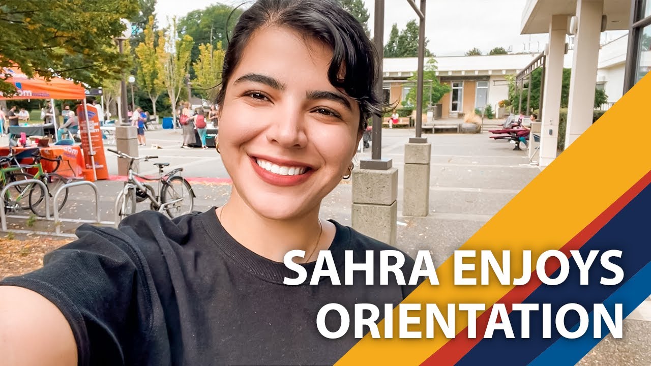 Engineering grad student Sahra enjoys Fall Orientation