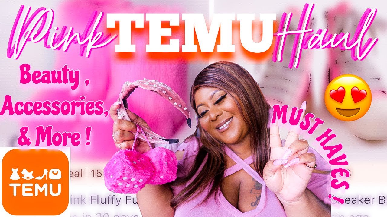 AMAZING TEMU HAUL | BEAUTY , ACCESSORIES, AND MORE | TEMU ANNIVERSARY SALE | PINK ACCESSORIES