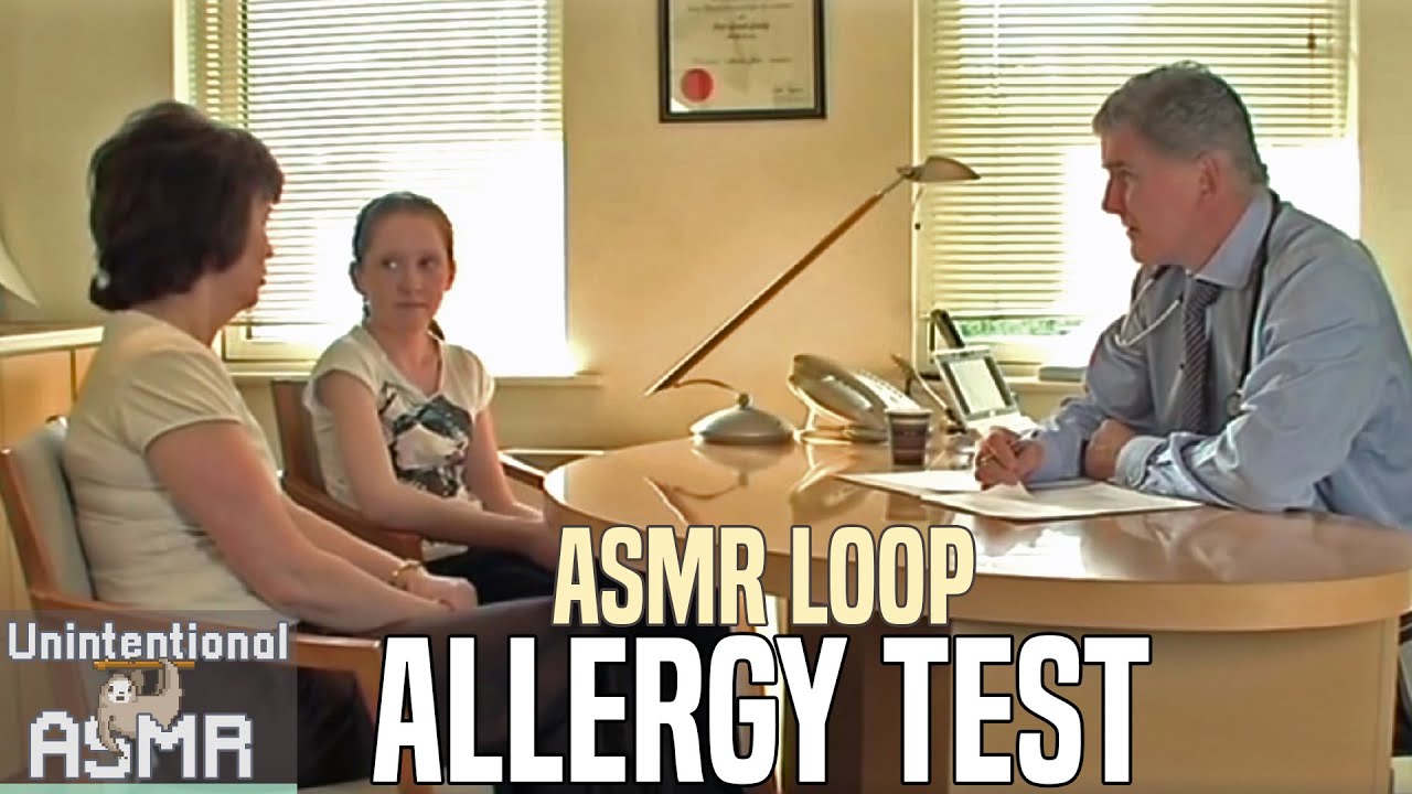 Medical Unintentional ASMR ⚕ Asthma Allergy Test with Irish Accents (ASMR Loop)