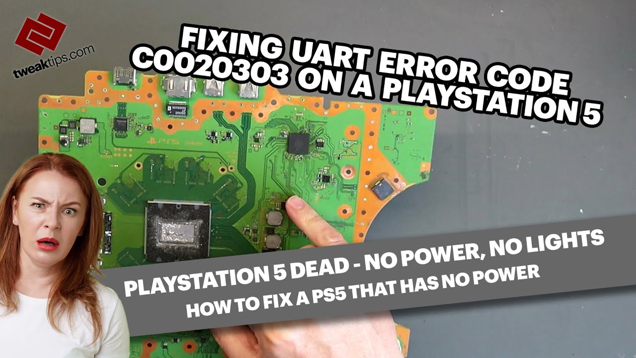 Fixing Error Code C0020303 on a PlayStation 5. PS5 No Power Issue Repair. No Beep, No Lights Repair