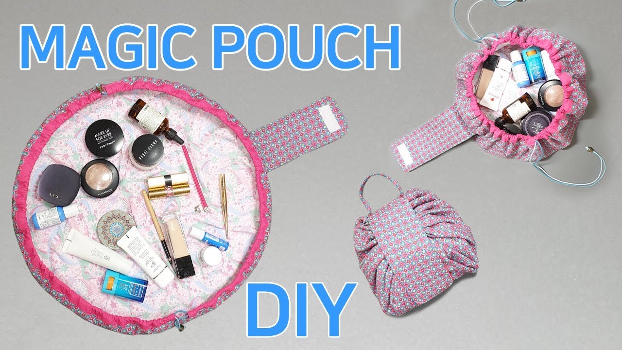 DIY Magic Pouch/Cosmetic Pouch Tutorial/Make cosmetic pouch/매직 파우치/화장품파우치 만들기