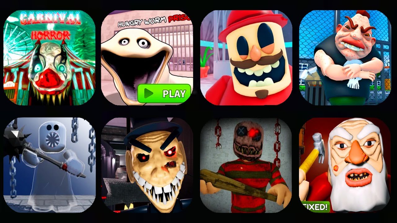 Escape The Carnival of Horror Obby! 🐛HUNGRY WORM PRISON RUN! Escape the Petshop!