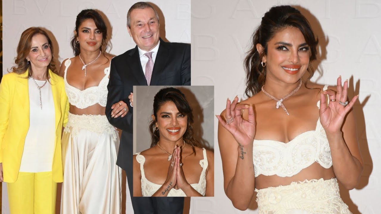 PRIYANKA CHOPRA JONAS FOR AN EXCLUSIVE DISPLAY OF BVLGARI JEWELLERY BRAND 😍🔥📸