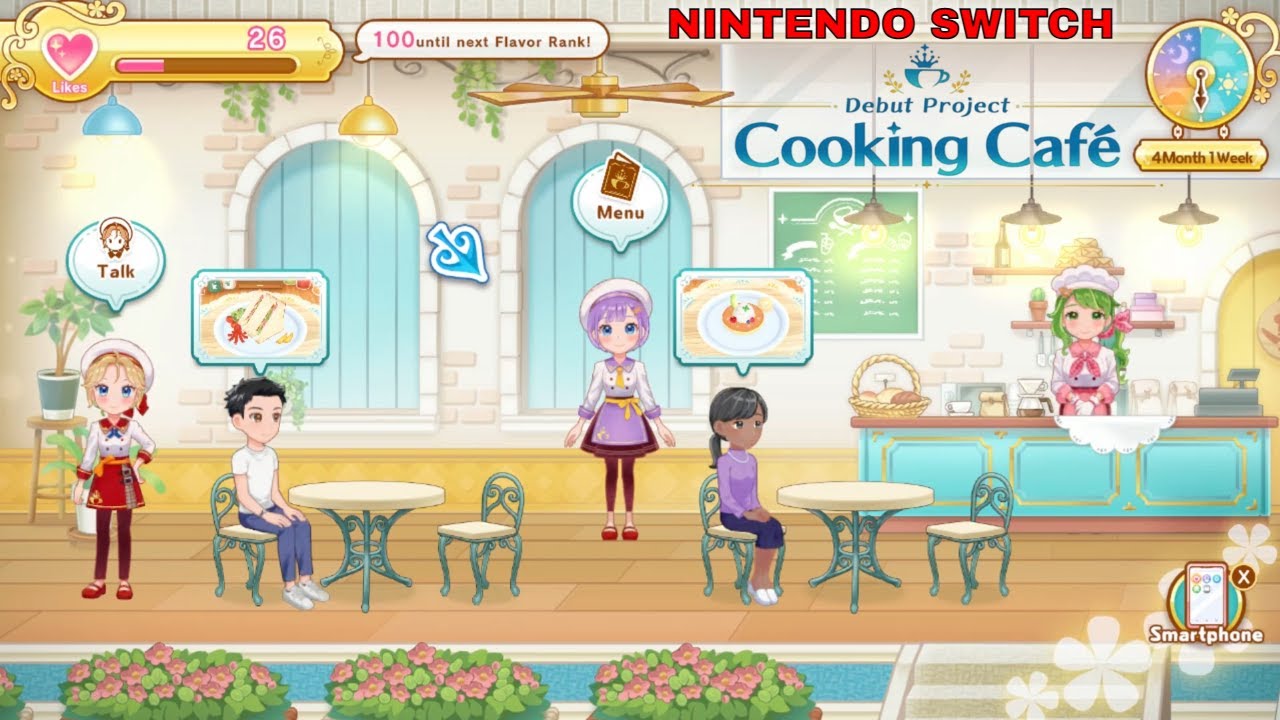 Debut Project Cooking Café - Nintendo Switch gameplay release - incredible