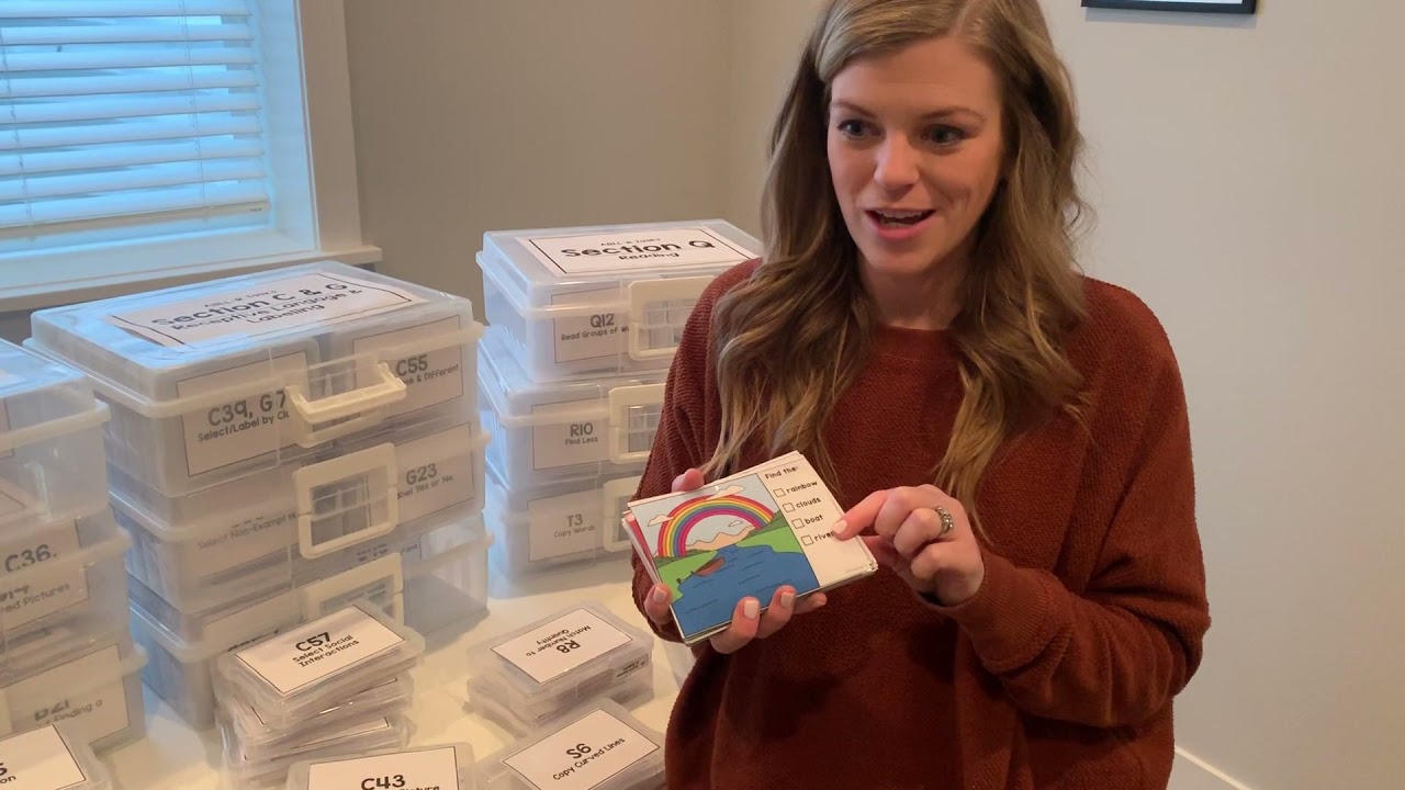 Setting Up ABLLS Task Cards in a Special Education Classroom
