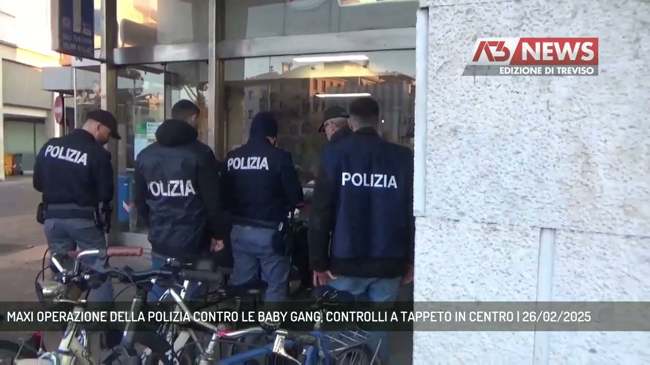 MAXI OPERAZIONE DELLA POLIZIA CONTRO LE BABY GANG, CONTROLLI A TAPPETO IN CENTRO | 26/02/2025