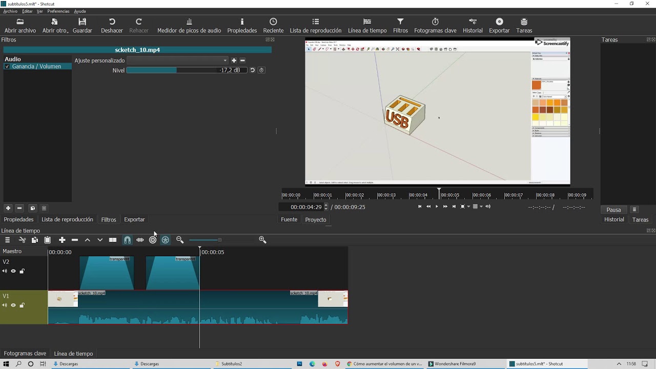 Como Insertar subtítulos con el editor de vídeo Shotcut