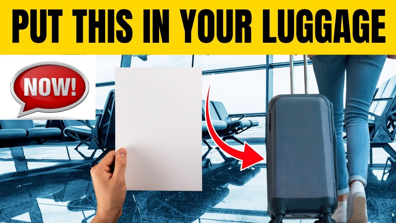 THAT'S WHY Everyone should put a piece of paper in the suitcase:(2025 Travel Hack)