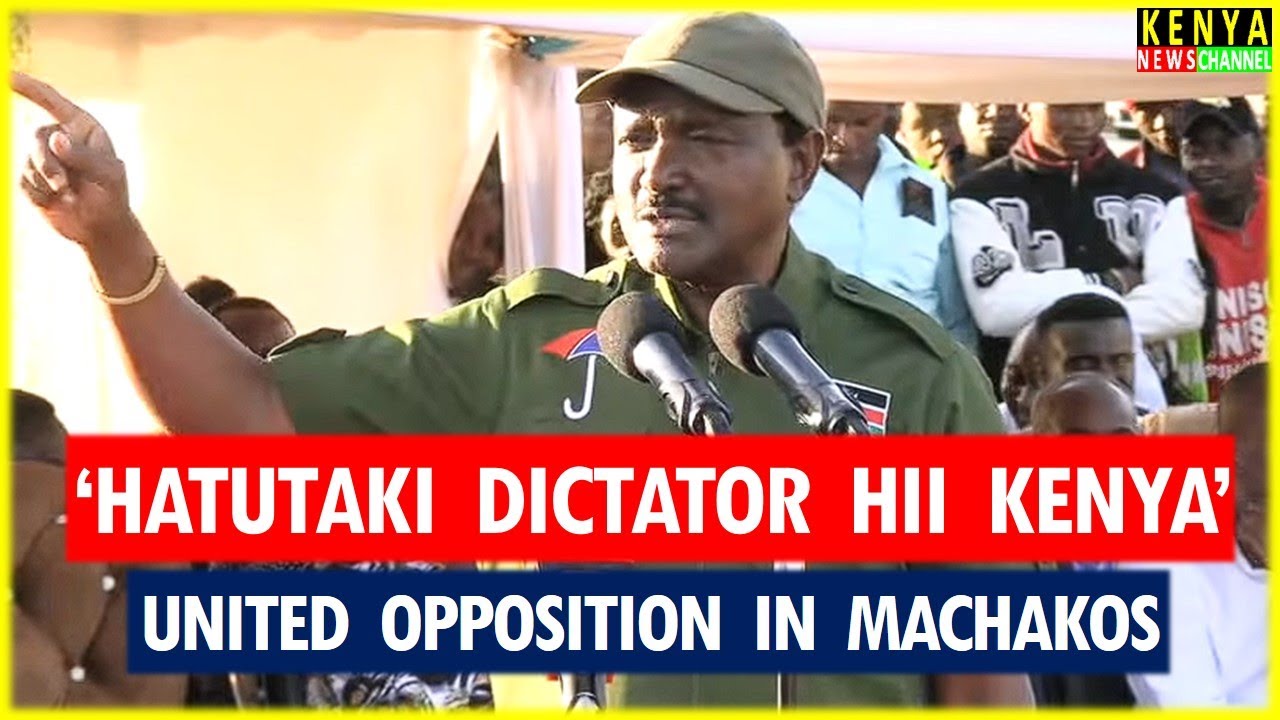GLOVES OFF as Angry Kalonzo Lectures Ruto badly with United Opposition Leaders in Machakos