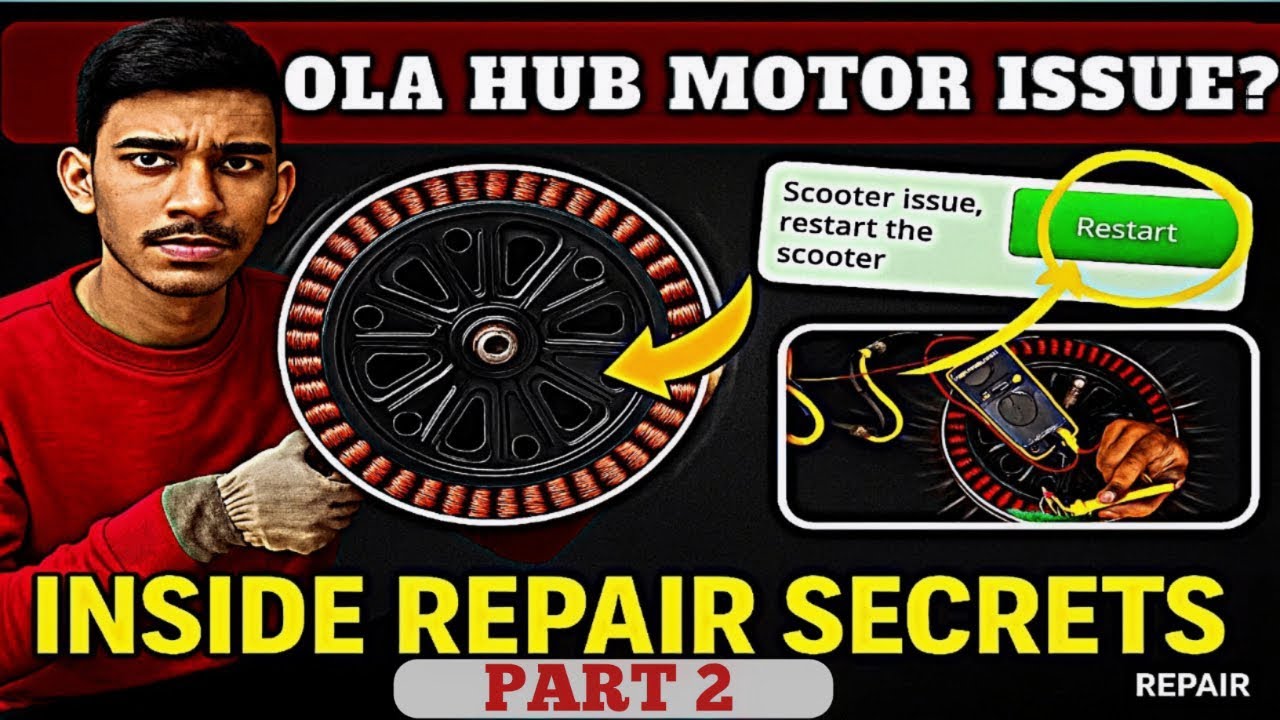 Ola Hub Motor Vibration Issue Solved ✅ Inside Hub Motor Repair (Part 2)