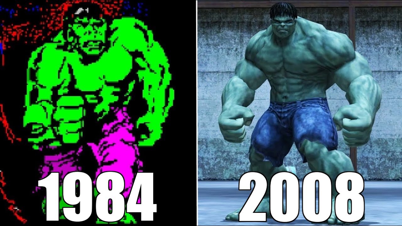 Evolution of Hulk Games [1984-2008]